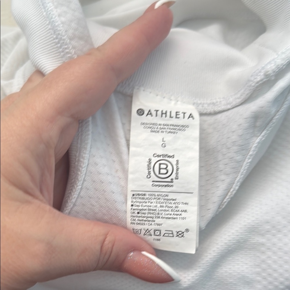 Athleta Momentum Seamless Mock Tank White Size L - Picture 8 of 9